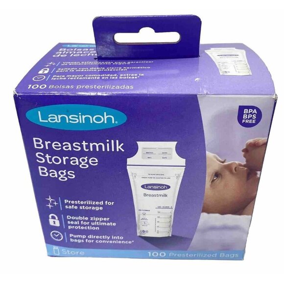 Breast Milk Storage Bags Pre Sterilized ,Pump Directly Into Bags Double Zipper - Picture 1 of 7